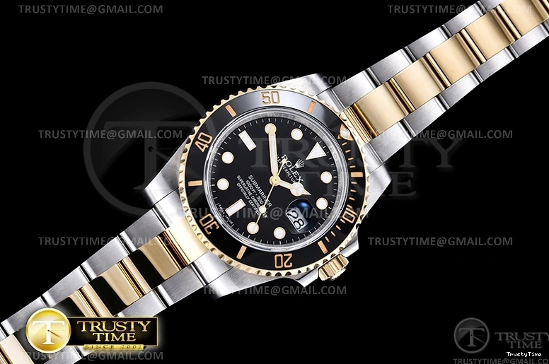 1202 Sophisticated Submariner 116613LN 904L YG SS Black ARF V3 A 1087